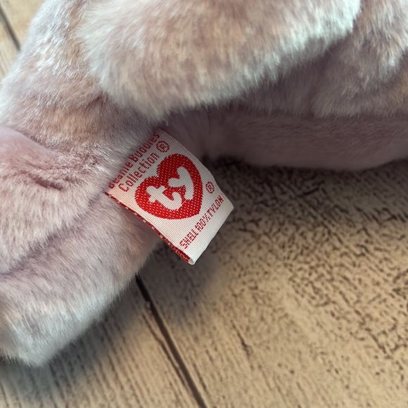 ⭐️⭐️HP!⭐️⭐️ NWT Ty Beanie Buddy Happy the Hippo. Circa 2000. Approx 15.5” long. - Picture 6 of 12